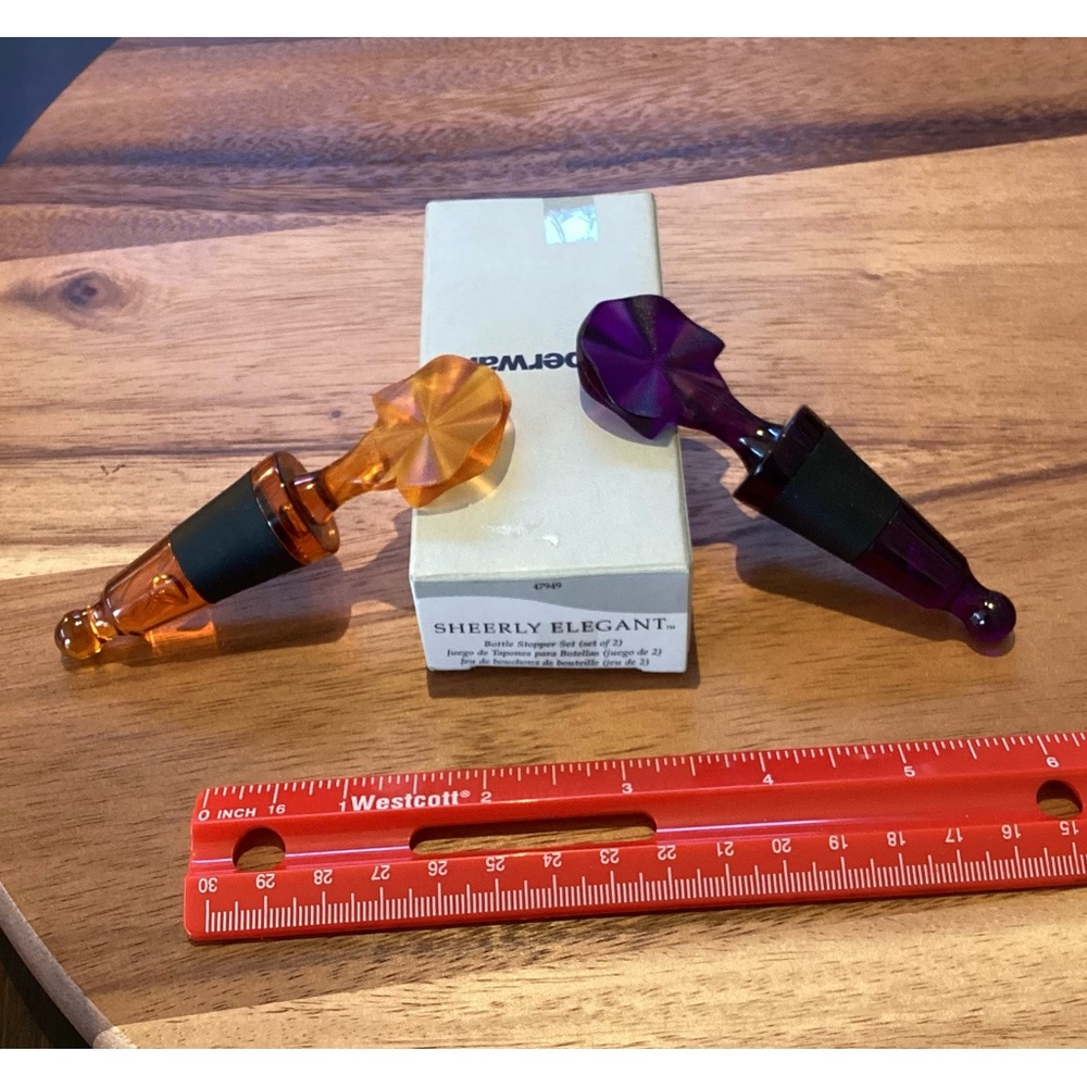 Tupperware Simply Elegant Colorful Wine Bottle Stoppers